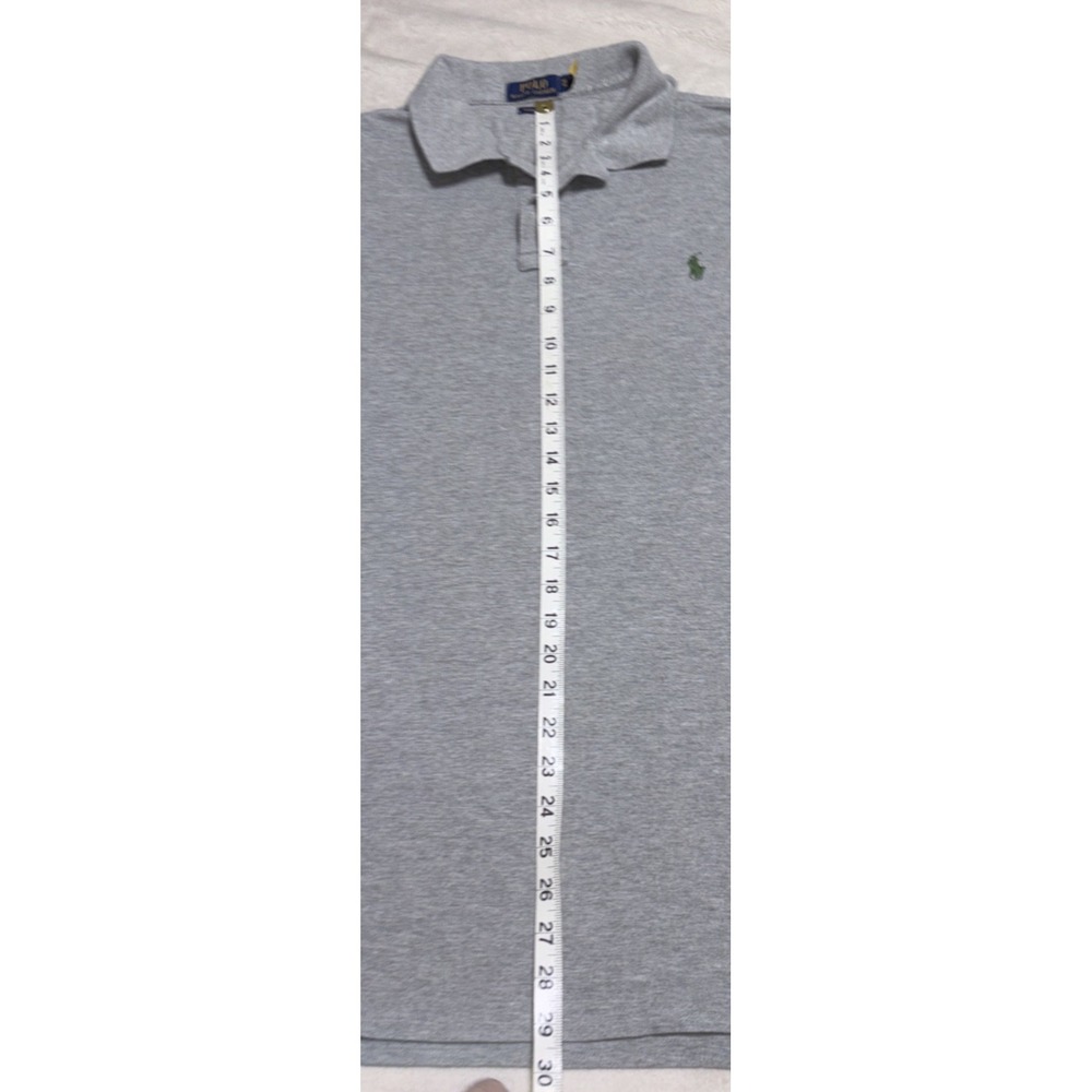 Polo Ralph Lauren Shirt Men's Size XL Gray Short Sleeve Pony Logo - Picture 7 of 8